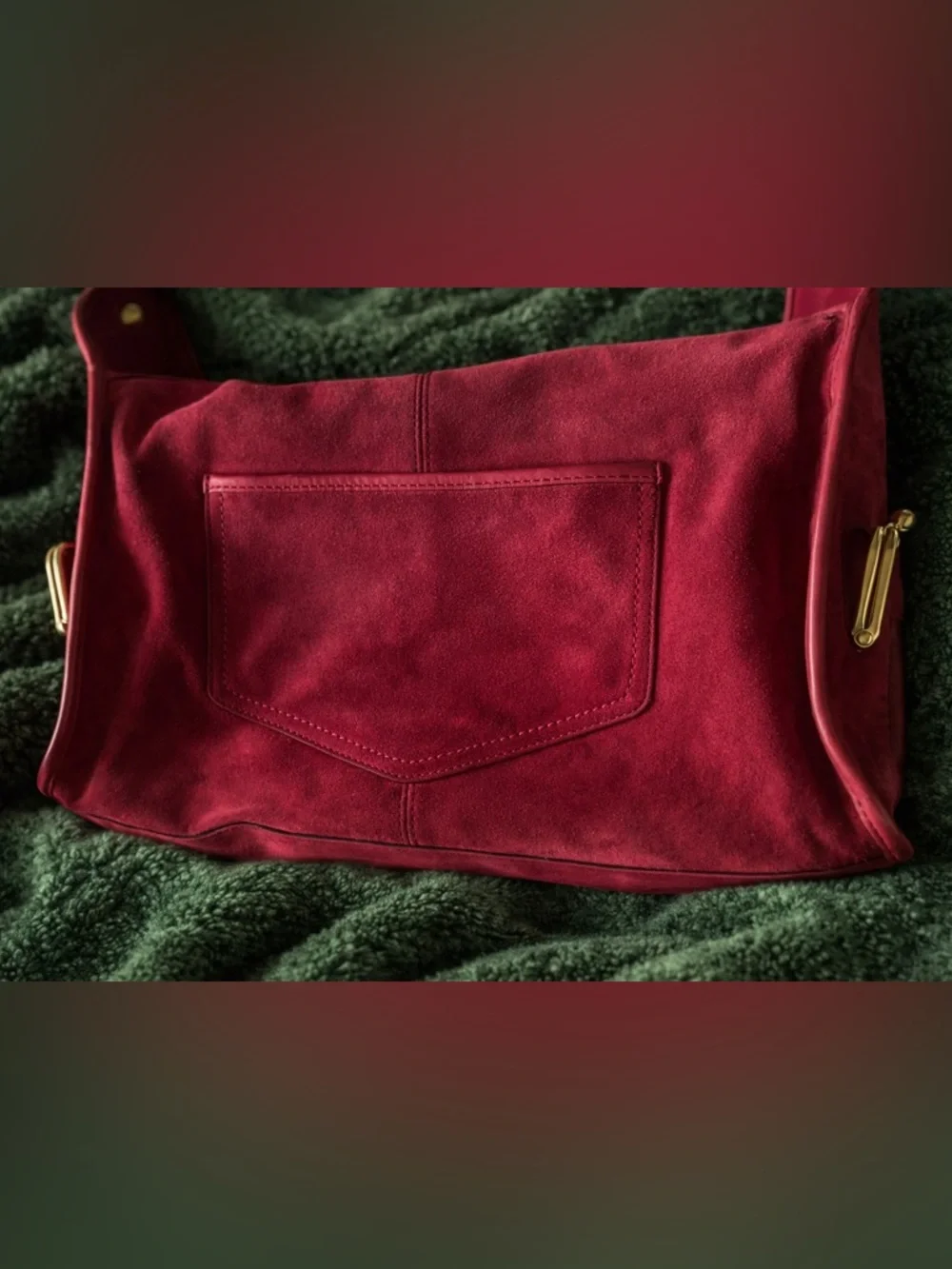 COACH 12797 Vintage Pink Archive Limited Edition Bleecker Suede Haversack Hobo - Picture 8 of 9